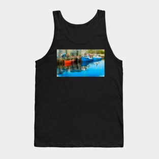 Three Boats in Peggys Cove Tank Top